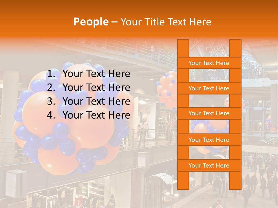 Consumption Crowd Illumination PowerPoint Template