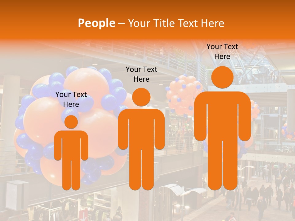 Consumption Crowd Illumination PowerPoint Template