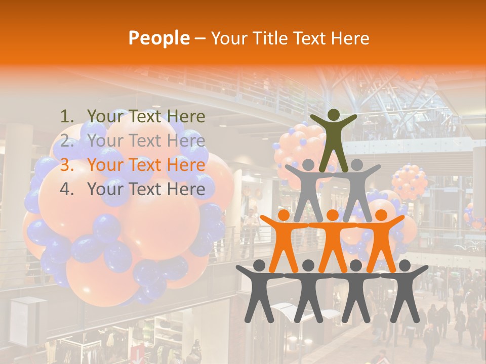 Consumption Crowd Illumination PowerPoint Template