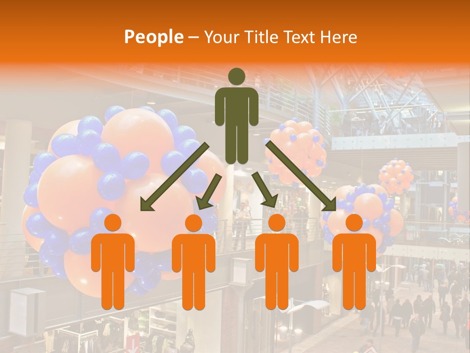 Consumption Crowd Illumination PowerPoint Template
