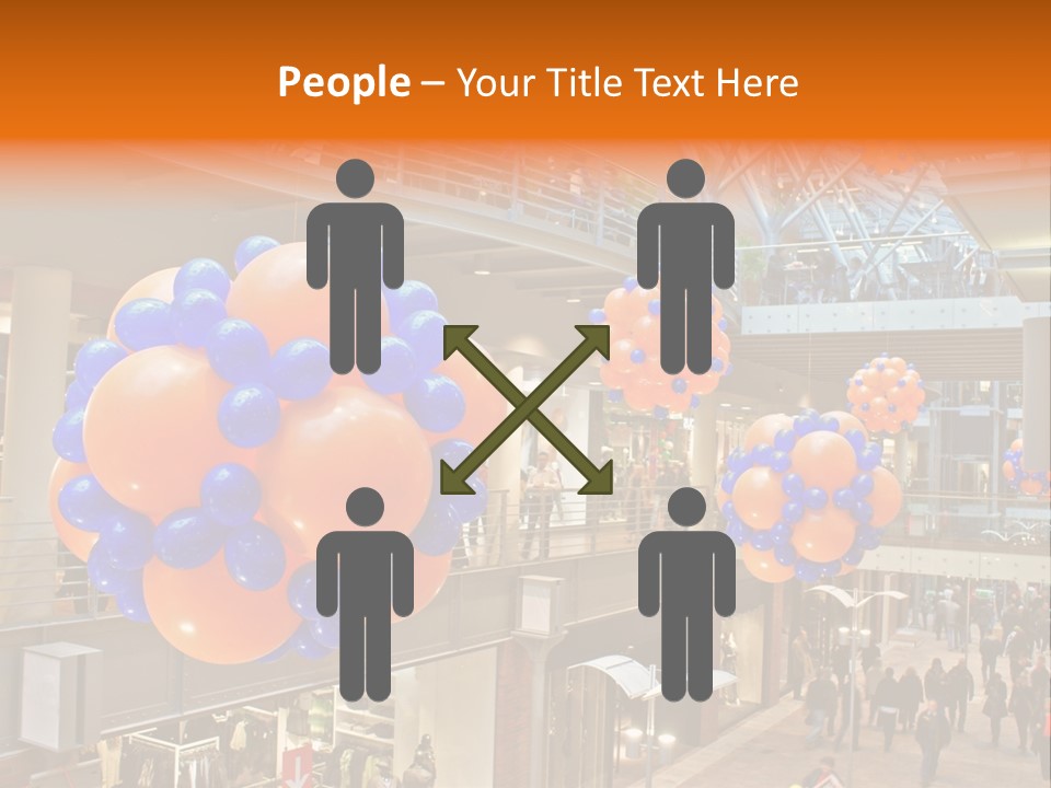 Consumption Crowd Illumination PowerPoint Template