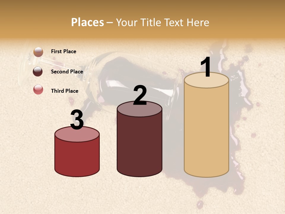 Dropped Drink Alcohol PowerPoint Template