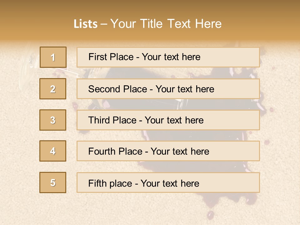 Dropped Drink Alcohol PowerPoint Template