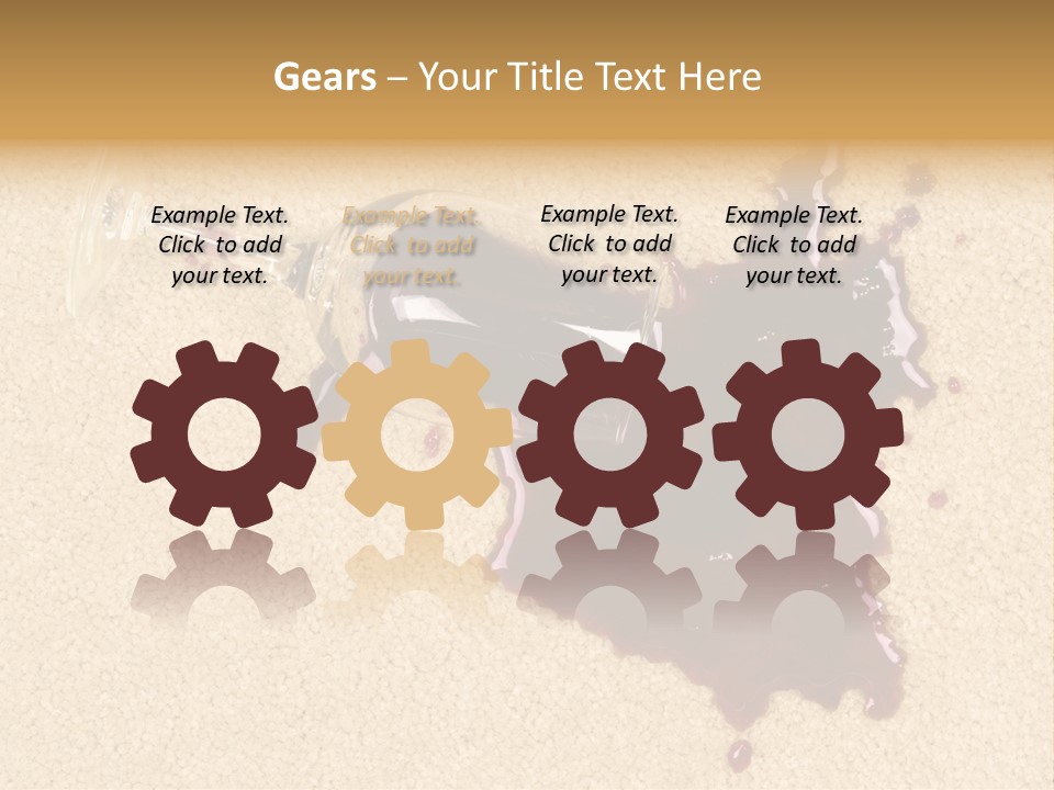 Dropped Drink Alcohol PowerPoint Template