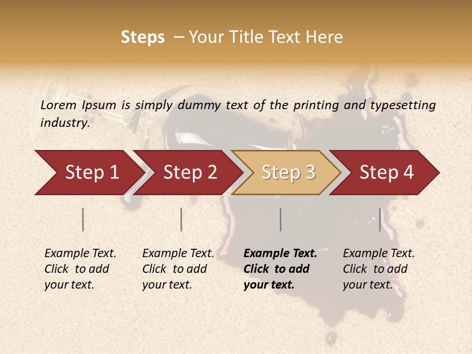 Dropped Drink Alcohol PowerPoint Template