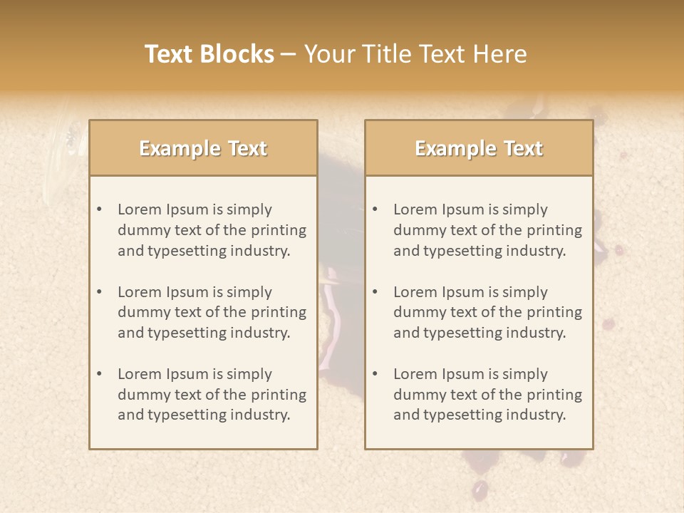 Dropped Drink Alcohol PowerPoint Template