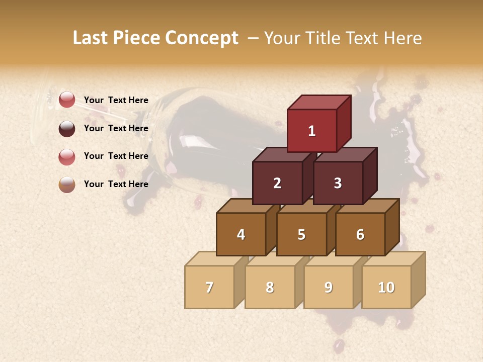 Dropped Drink Alcohol PowerPoint Template