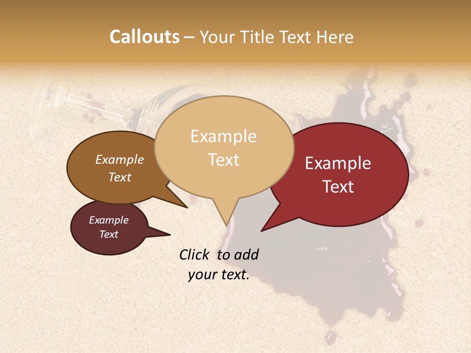 Dropped Drink Alcohol PowerPoint Template