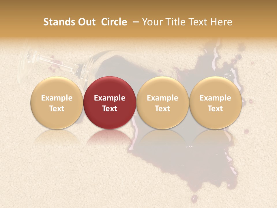 Dropped Drink Alcohol PowerPoint Template