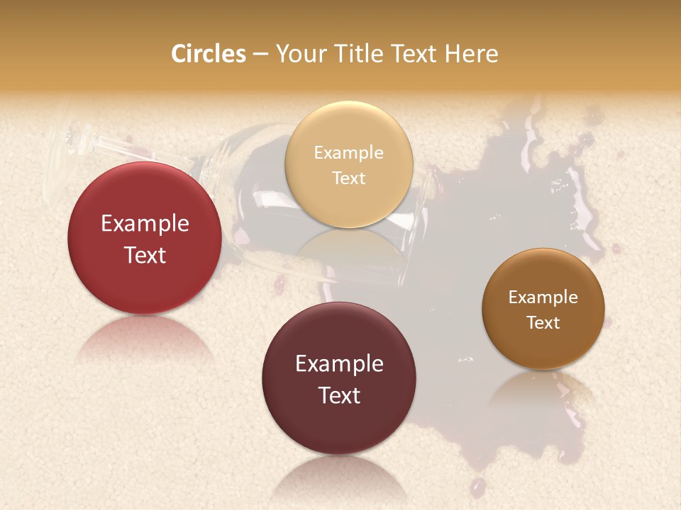 Dropped Drink Alcohol PowerPoint Template