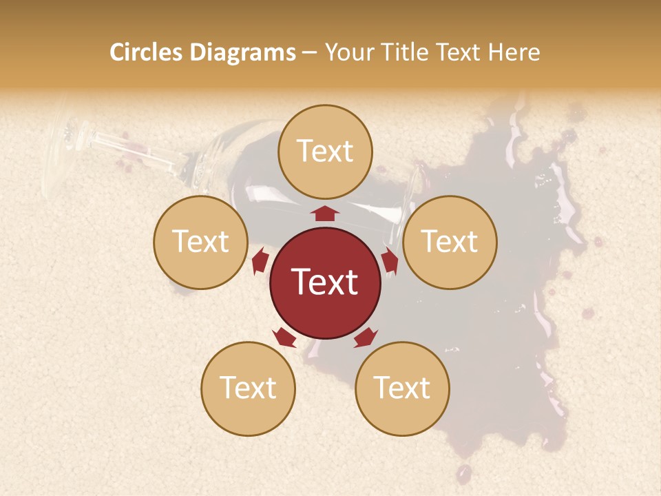 Dropped Drink Alcohol PowerPoint Template