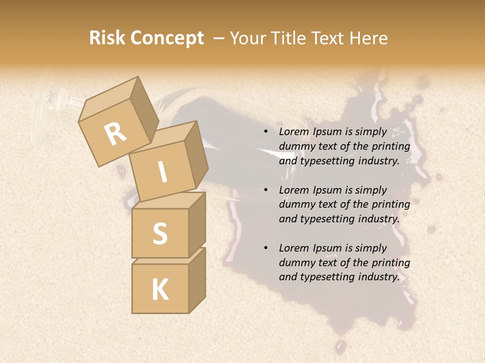 Dropped Drink Alcohol PowerPoint Template