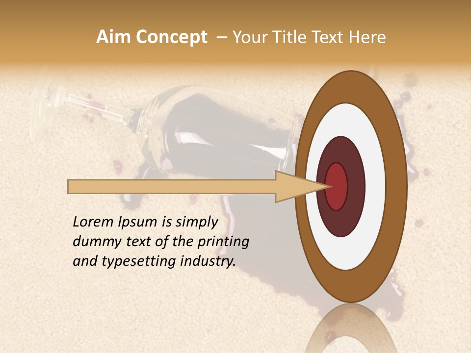 Dropped Drink Alcohol PowerPoint Template