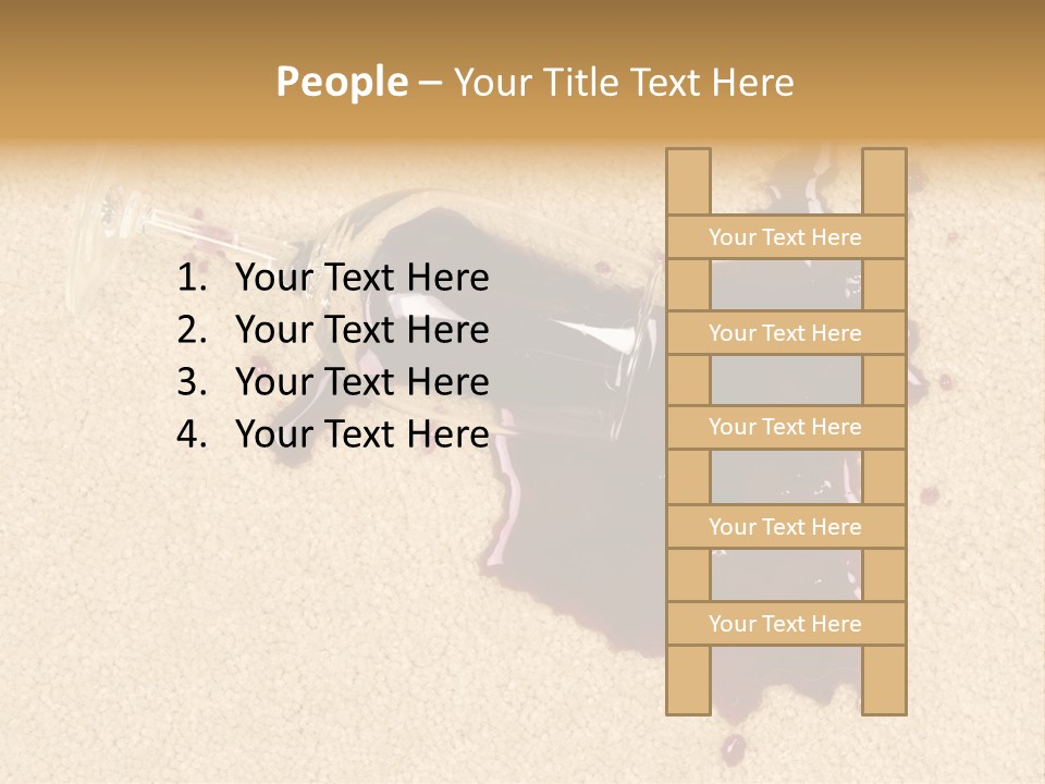 Dropped Drink Alcohol PowerPoint Template