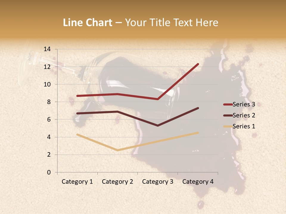 Dropped Drink Alcohol PowerPoint Template
