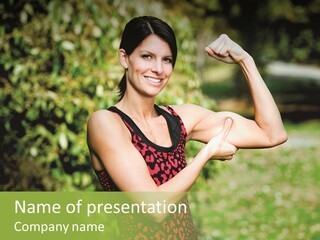 Health Bicep Cheat PowerPoint Template