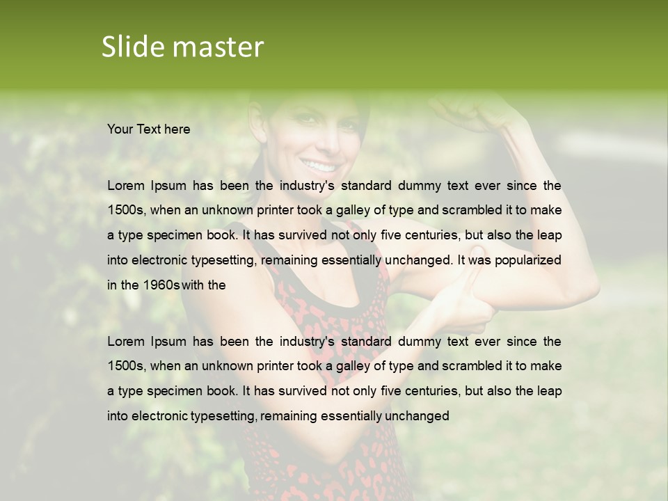 Health Bicep Cheat PowerPoint Template