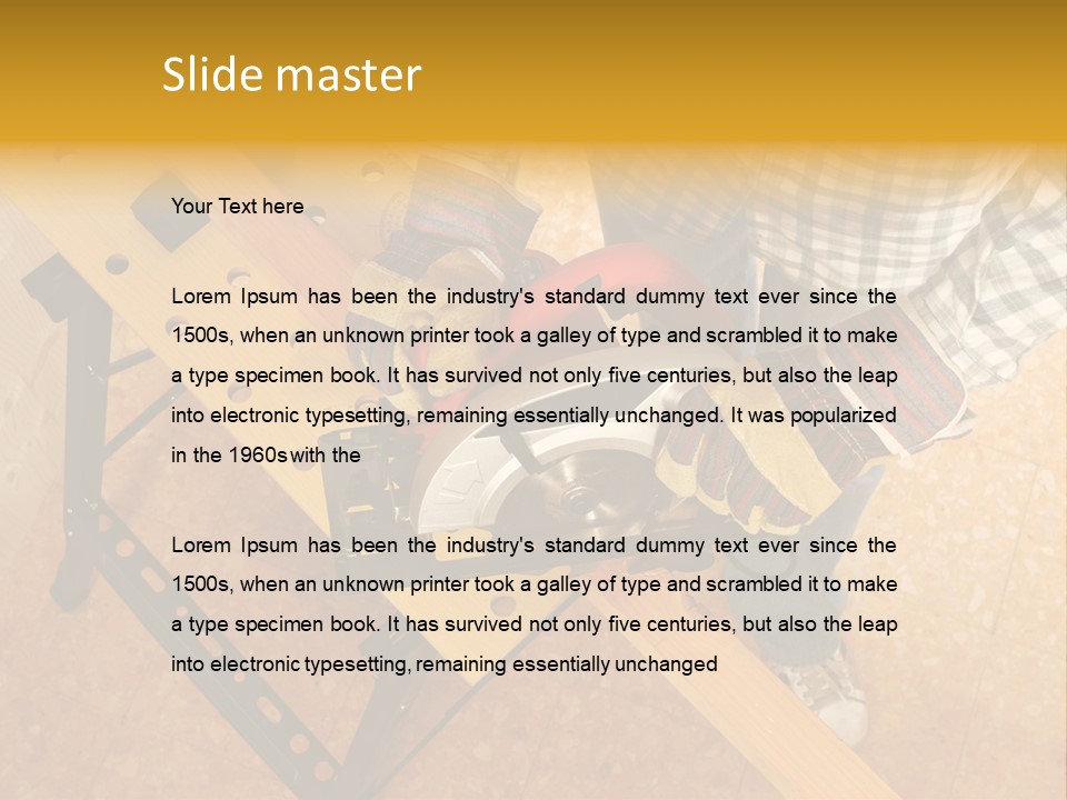 Macro Workbench Bench PowerPoint Template