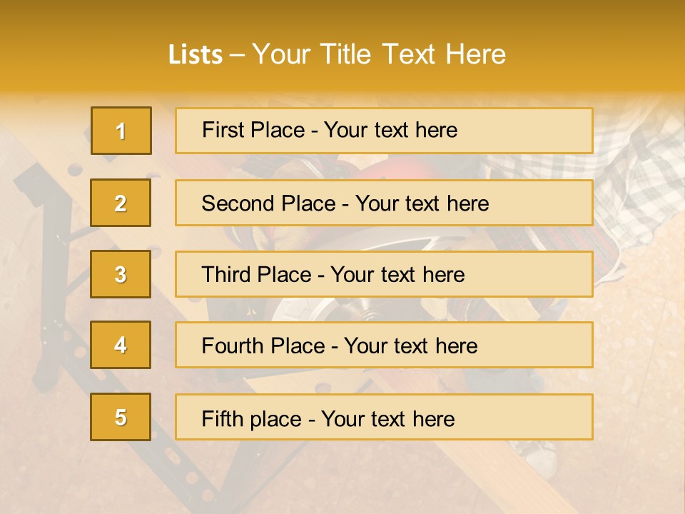 Macro Workbench Bench PowerPoint Template