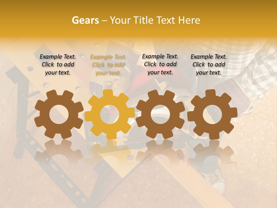 Macro Workbench Bench PowerPoint Template