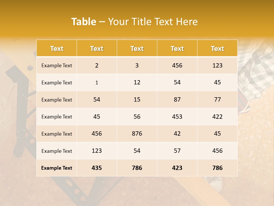 Macro Workbench Bench PowerPoint Template