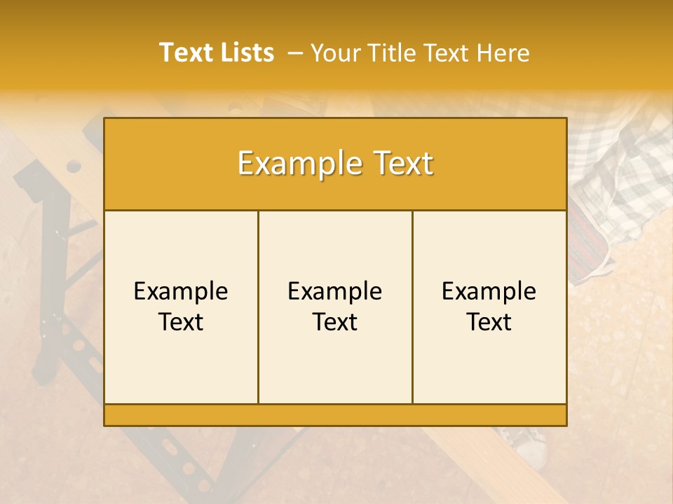 Macro Workbench Bench PowerPoint Template