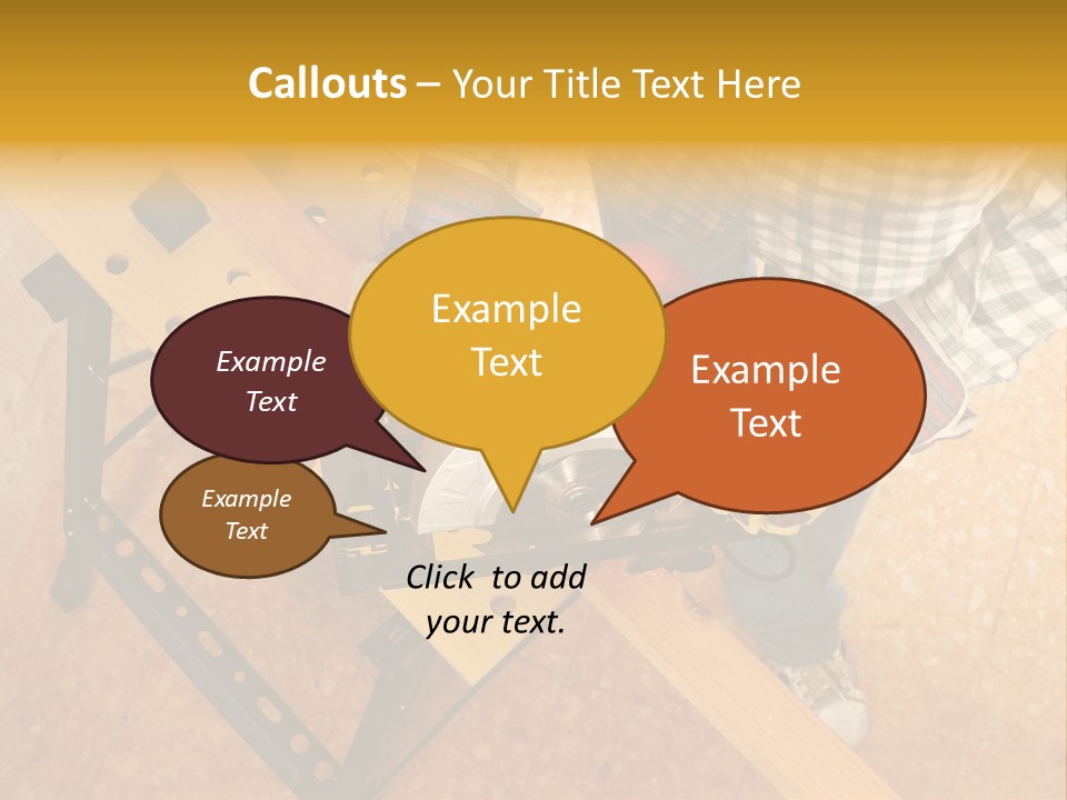 Macro Workbench Bench PowerPoint Template