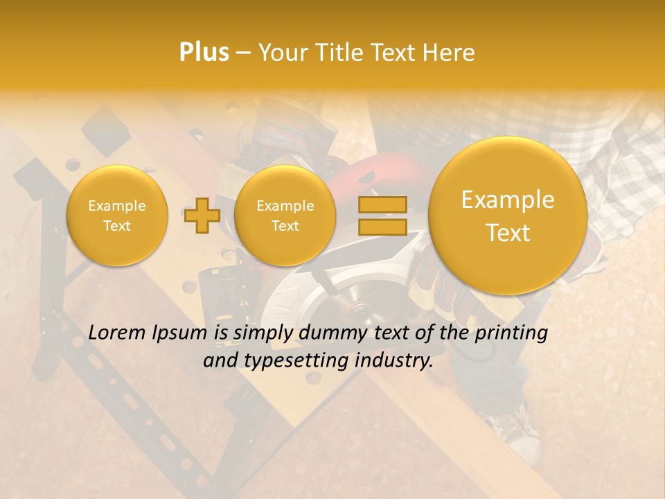 Macro Workbench Bench PowerPoint Template