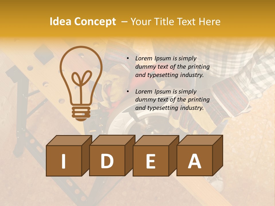 Macro Workbench Bench PowerPoint Template