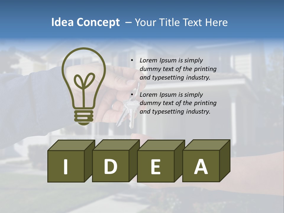 Realestate Mortgage Architecture PowerPoint Template