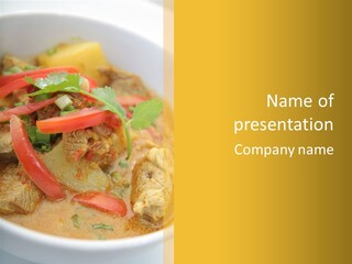 Course Bowl Rice PowerPoint Template