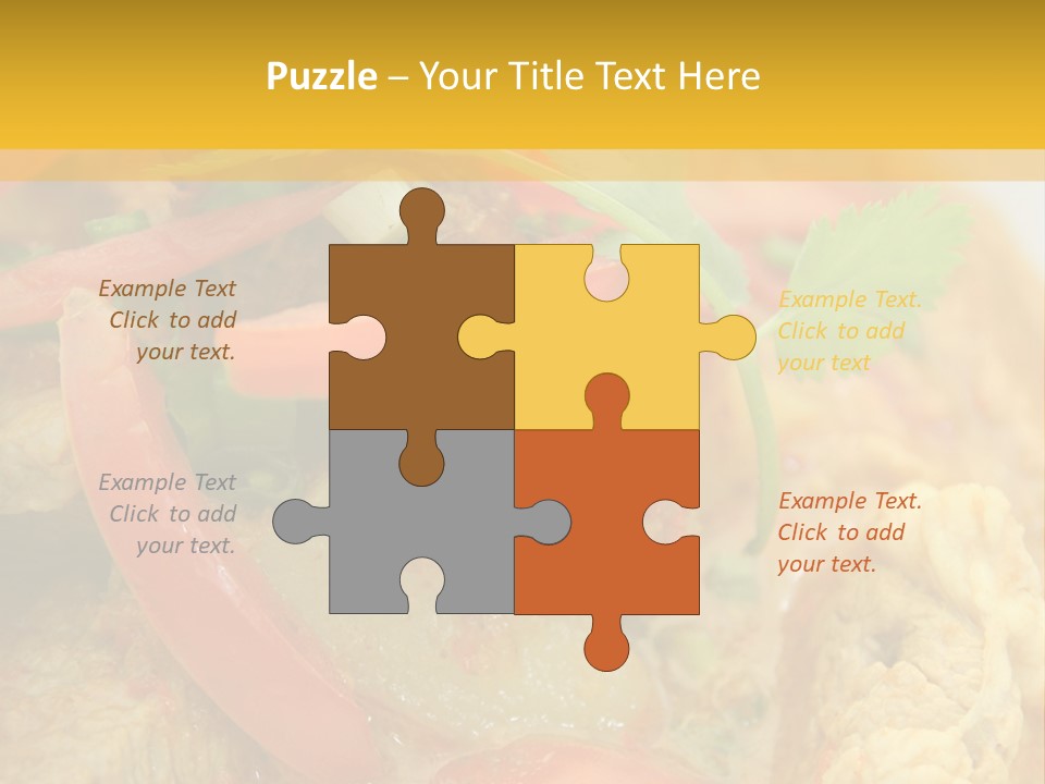 Course Bowl Rice PowerPoint Template