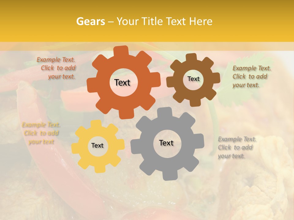 Course Bowl Rice PowerPoint Template