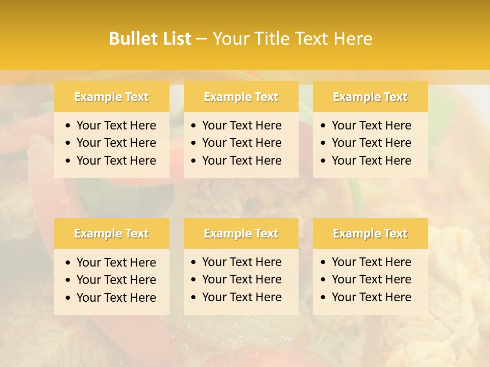 Course Bowl Rice PowerPoint Template