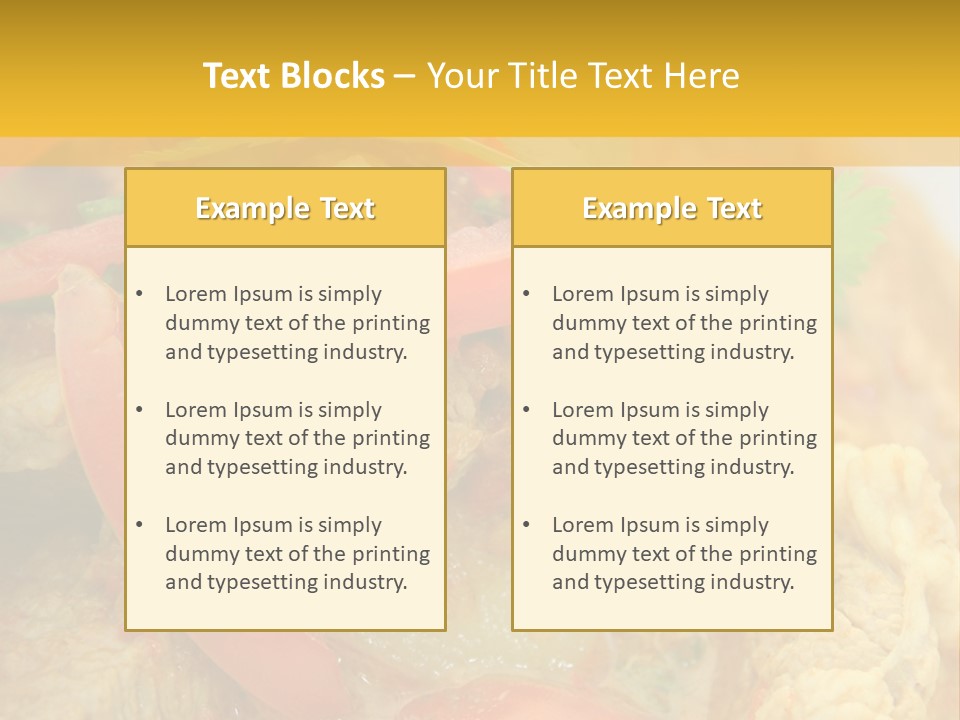 Course Bowl Rice PowerPoint Template