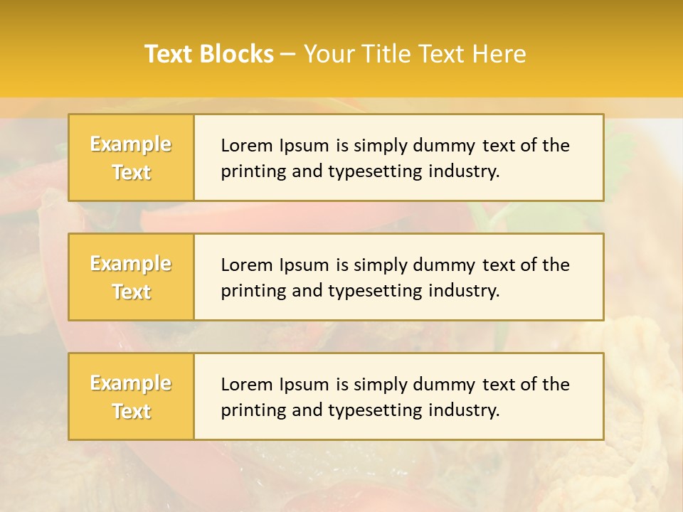 Course Bowl Rice PowerPoint Template