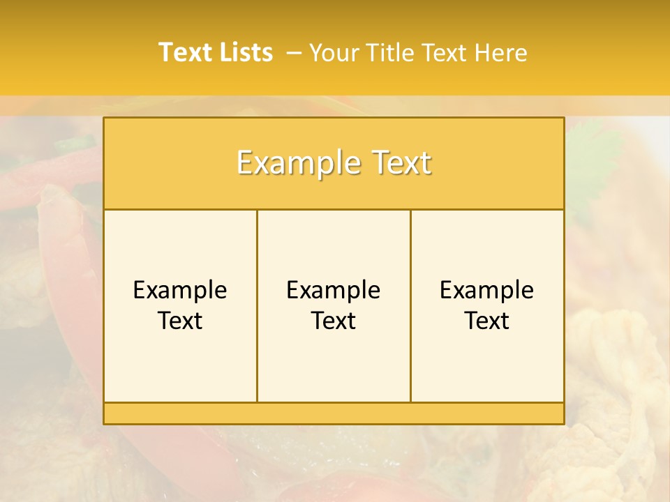 Course Bowl Rice PowerPoint Template