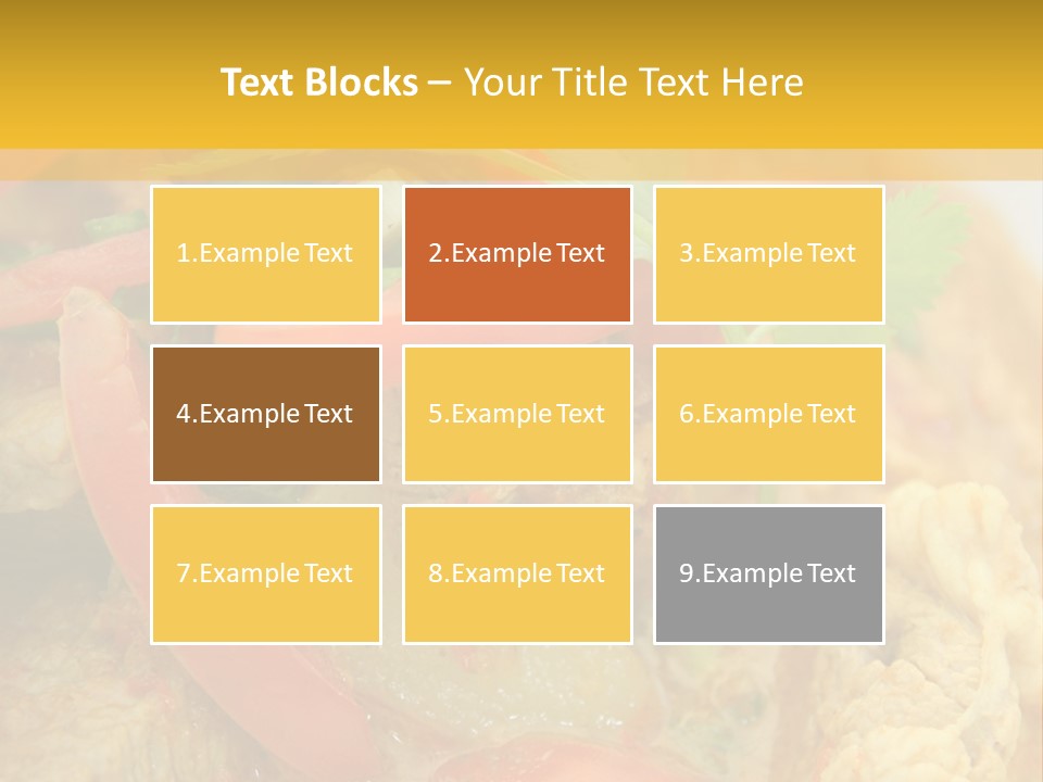 Course Bowl Rice PowerPoint Template