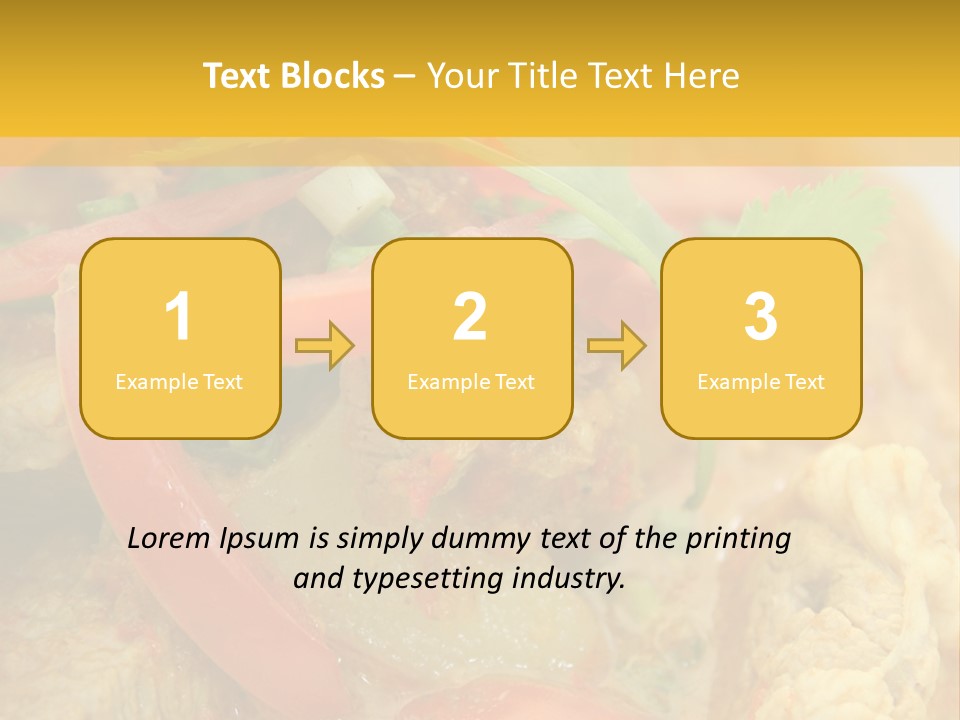 Course Bowl Rice PowerPoint Template