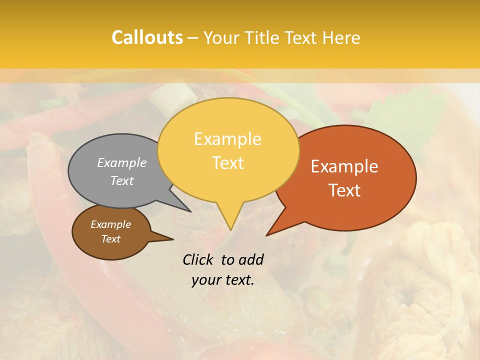 Course Bowl Rice PowerPoint Template