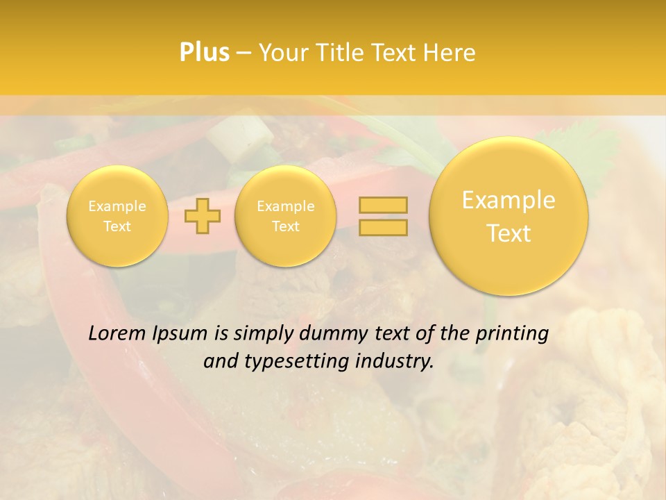 Course Bowl Rice PowerPoint Template