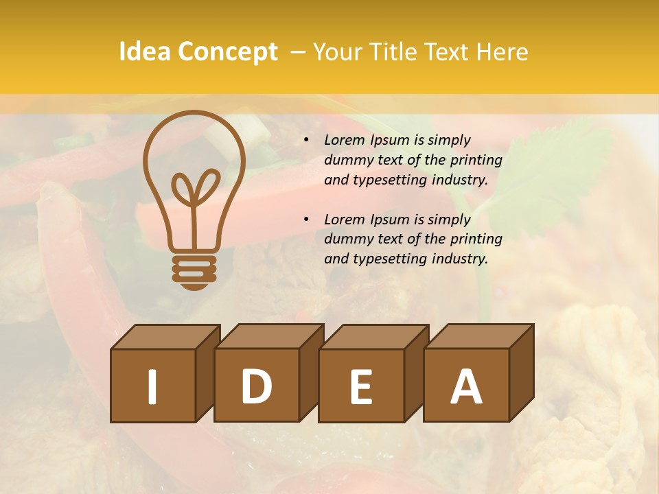 Course Bowl Rice PowerPoint Template