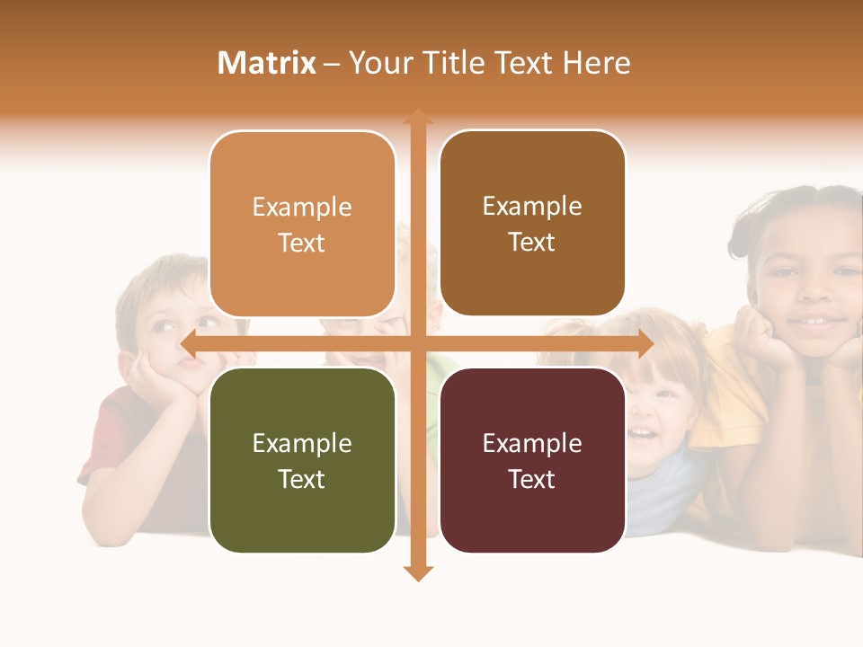 Isolation Little Schoolchild PowerPoint Template