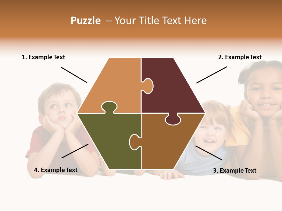 Isolation Little Schoolchild PowerPoint Template