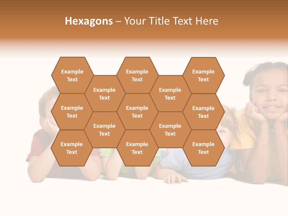 Isolation Little Schoolchild PowerPoint Template