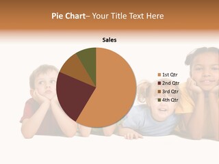 Isolation Little Schoolchild PowerPoint Template