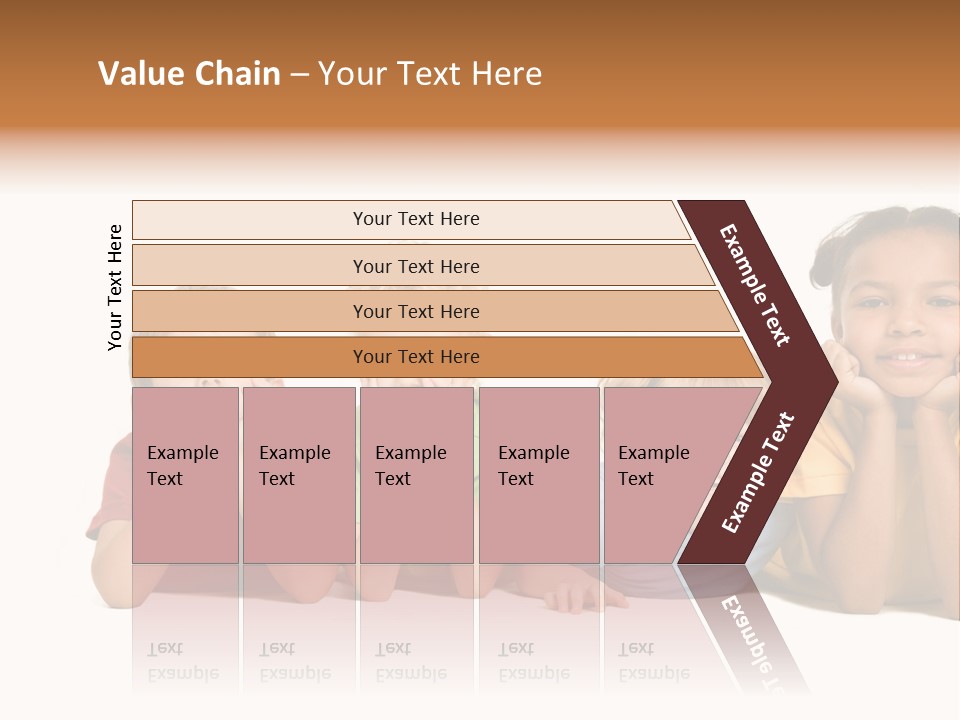 Isolation Little Schoolchild PowerPoint Template