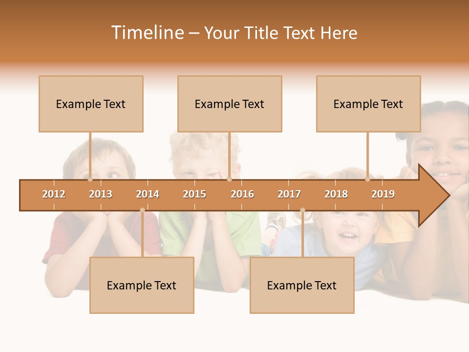 Isolation Little Schoolchild PowerPoint Template