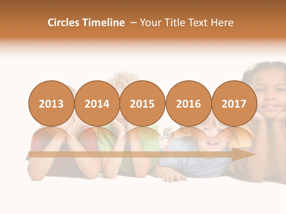 Isolation Little Schoolchild PowerPoint Template