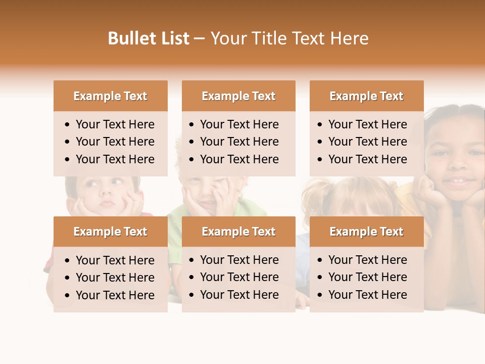 Isolation Little Schoolchild PowerPoint Template